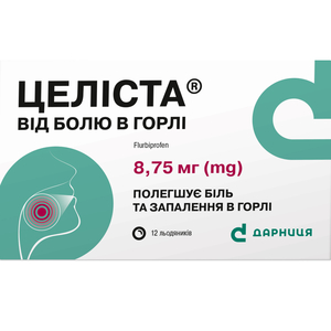 Целиста От боли в горле леденцы 8,75мг №12